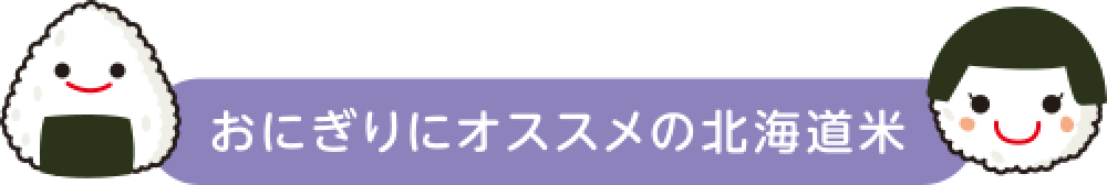 おにぎりにオススメの北海道米